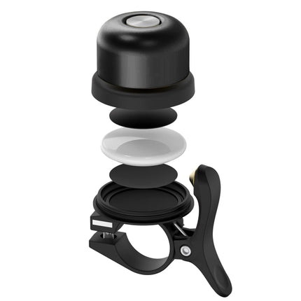 For AirTag Bicycle Hidden Locator Anti-theft Ring Bell Generation 2 Black-garmade.com