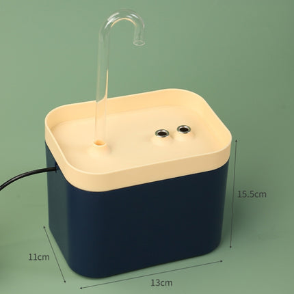 Cat Automatic Circulation Flow Drinking Fountain US Plug (110V)(Deep Sea Blue)-garmade.com