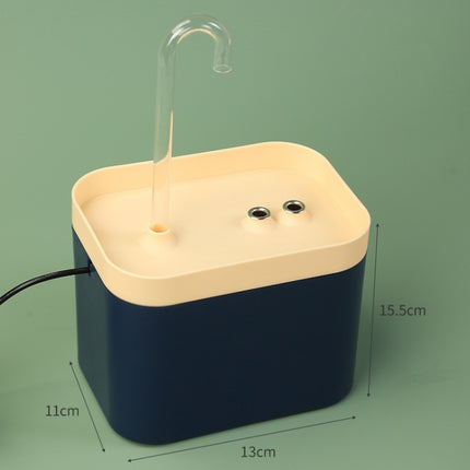 Cat Automatic Circulation Flow Drinking Fountain USB (5V)(Forest Green)-garmade.com