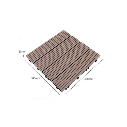 Outdoor Plastic Wood Waterproof Anti-corrosion Splicing Floor(Rosewood)-garmade.com