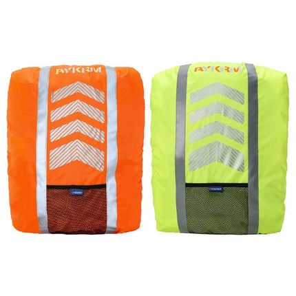 AYKRM AS6-007 Cycling Backpack Dust-proof Reflective Waterproof Cover(Fluorescent Red)-garmade.com