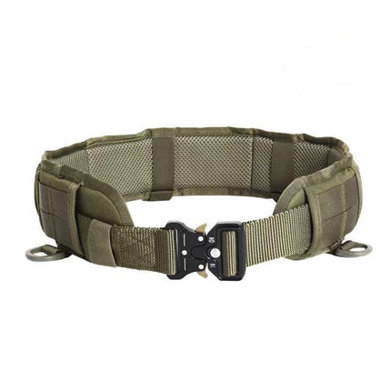 Outdoor Hunting Belt Nylon Waist Belt,Spec: Belt + Corset Army Green-garmade.com
