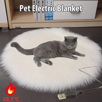 5V USB Pet Electric Heating Pad For Dogs And Cats To Keep Warm(Brownish Red)-garmade.com