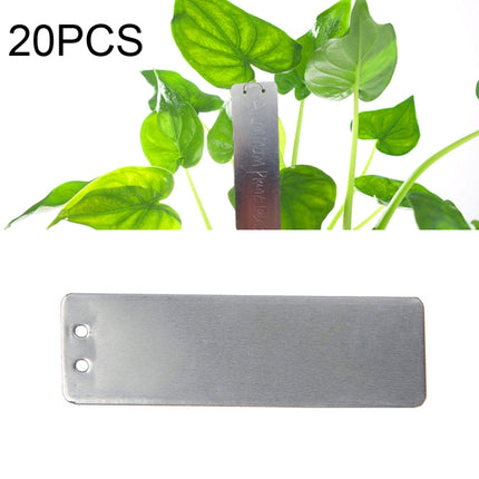 20 PCS Portable Waterproof Aluminum Plant Tags Waterproof Plant Label 82 x 25mm-garmade.com