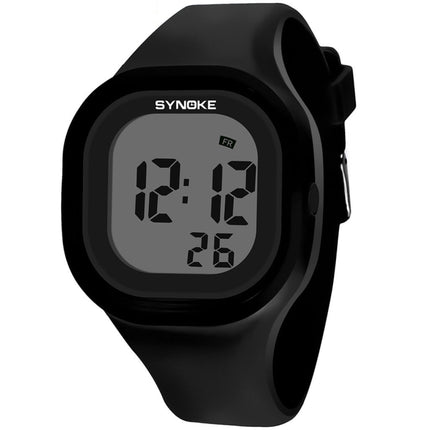 SYNOKE 66896 Multifunctional Detachable Waterproof Luminous Student Watch(Black)-garmade.com