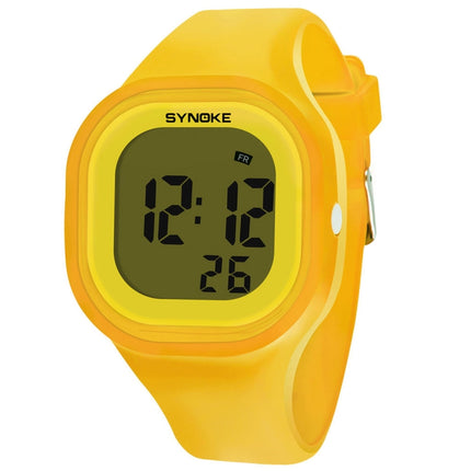 SYNOKE 66896 Multifunctional Detachable Waterproof Luminous Student Watch(Orange)-garmade.com