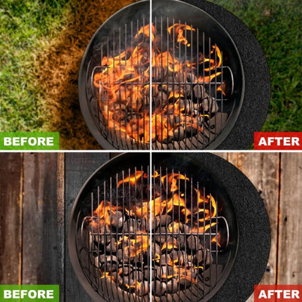 Fireproof Grill Mat Fiberglass High Temperature Resistant Camping Mat 24 Inches-garmade.com