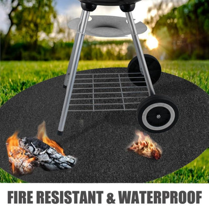 Fireproof Grill Mat Fiberglass High Temperature Resistant Camping Mat 32 Inches-garmade.com