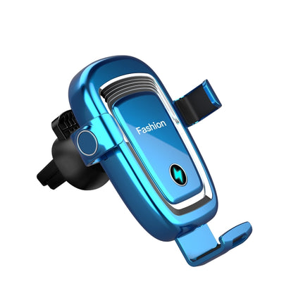 S19 15W Gravity Car Phone Wireless Charging Stand(Blue)-garmade.com