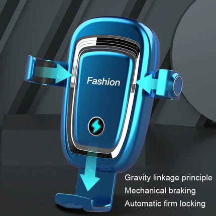 S19 15W Gravity Car Phone Wireless Charging Stand(White)-garmade.com