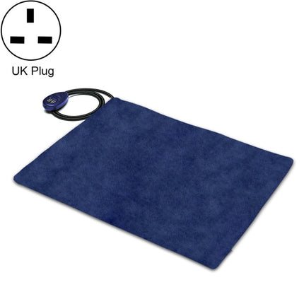 40x30cm Blue 12V Low Voltage Multifunctional Warm Pet Heating Pad Pet Electric Blanket(UK Plug)-garmade.com