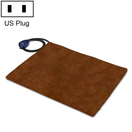 40x30cm Coffee 12V Low Voltage Multifunctional Warm Pet Heating Pad Pet Electric Blanket(US Plug)-garmade.com