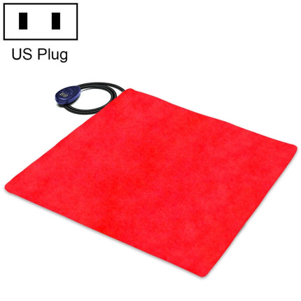 50x50cm Red 12V Low Voltage Multifunctional Warm Pet Heating Pad Pet Electric Blanket(US Plug)-garmade.com