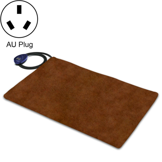 65x40cm Coffee 12V Low Voltage Multifunctional Warm Pet Heating Pad Pet Electric Blanket(AU Plug)-garmade.com