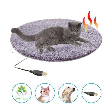 5V USB Pet Electric Heating Pad for Dogs and Cats To Keep Warm(Light Camel)-garmade.com