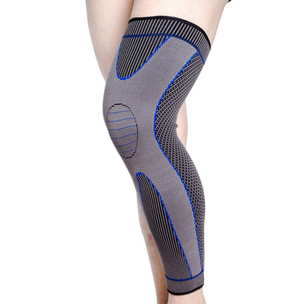 Nylon Knitted Riding Sports Extended Knee Pads, Size: S(Blue Basic)-garmade.com