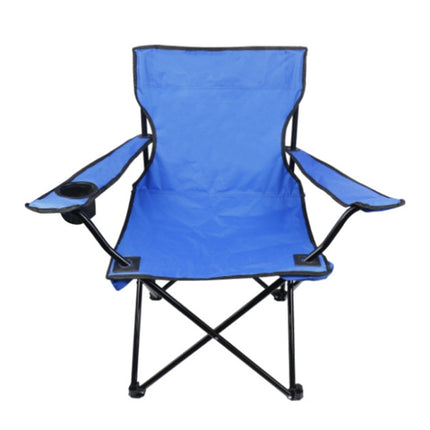 Casual Picnic Sketching Handrest Backrest Fishing Portable Beach Chair(Sapphire Blue)-garmade.com
