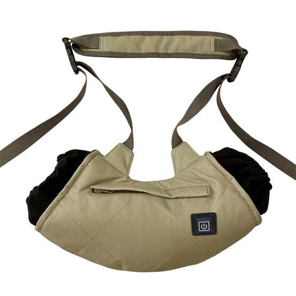 Outdoor Camping USB Heated Smart Warm Handbag(Khaki)-garmade.com