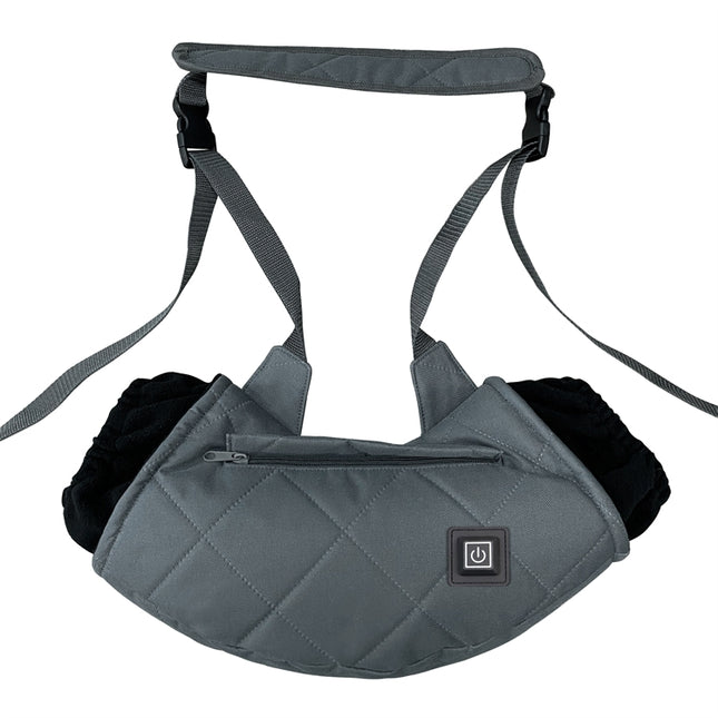 Outdoor Camping USB Heated Smart Warm Handbag(Gray)-garmade.com