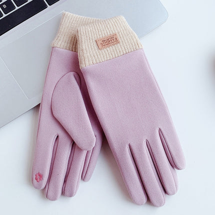 WST-03 Winter Outdoor Cycling Touch Screen Warm Gloves(Purple)-garmade.com