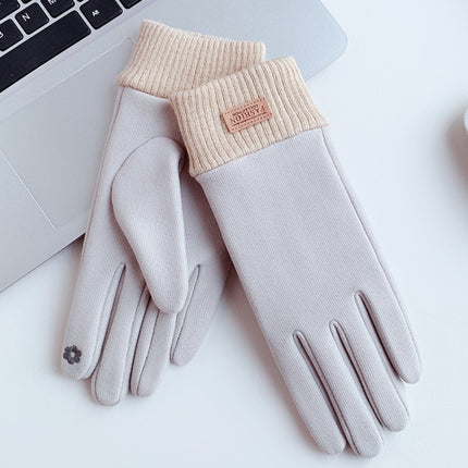 WST-03 Winter Outdoor Cycling Touch Screen Warm Gloves(Grey)-garmade.com