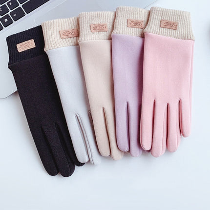 WST-03 Winter Outdoor Cycling Touch Screen Warm Gloves(Pink)-garmade.com