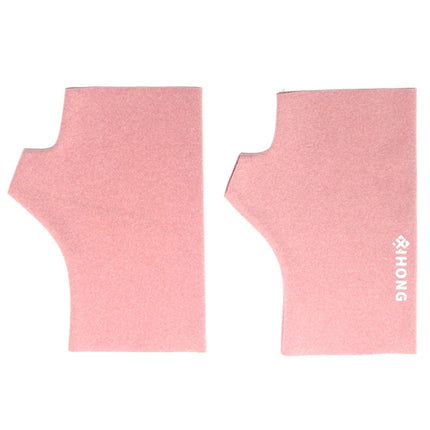 WST-41 Winter Thin Flannel Warm Finger Gloves Nail Protective Gloves, Spec: Mittens (Pink)-garmade.com