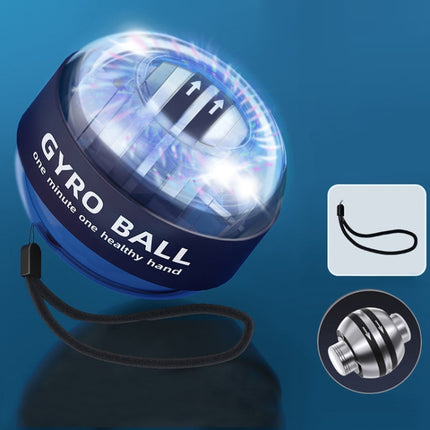 Magnetic Wrist Ball Gyro Training Decompression Fitness Device, Color: Black With Light-garmade.com