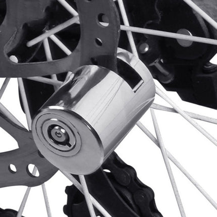 BG-A7 Convenient And Fast Bicycle Safety Anti-Theft Disk Brake Lock(Silver)-garmade.com