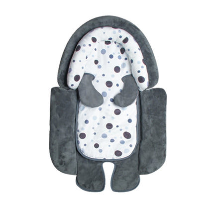 Winter and Summer Baby Stroller Pad Neck Protector Removable Sleeping Pad(Deep Gray)-garmade.com