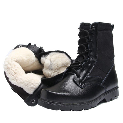 07-005 Winter Outdoor Sports Mountaineering Non-slip Warm Boots, Spec: Wool Type(41)-garmade.com