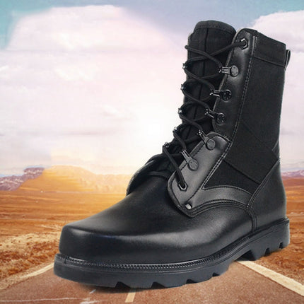 07-005 Winter Outdoor Sports Mountaineering Non-slip Warm Boots, Spec: Leather Wool(40)-garmade.com