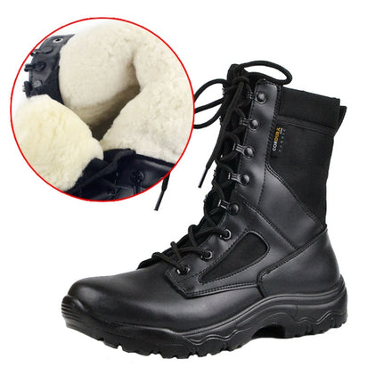 CQB-001 Outdoor Sports Waterproof Breathable Hiking Boots, Spec: Wool Type(39)-garmade.com