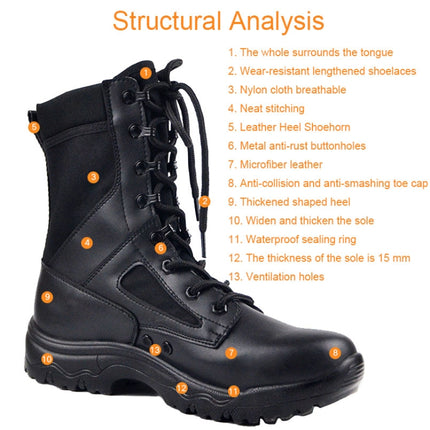 CQB-001 Outdoor Sports Waterproof Breathable Hiking Boots, Spec: Wool Type(45)-garmade.com