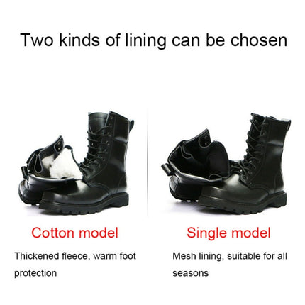 FB-001 Winter Outdoor Training Windproof and Warm Boots, Spec: Steel Toe+Sole(40)-garmade.com