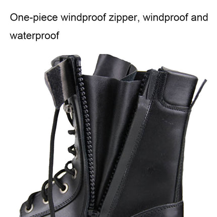 FB-001 Winter Outdoor Training Windproof and Warm Boots, Spec: Cowhide(41)-garmade.com