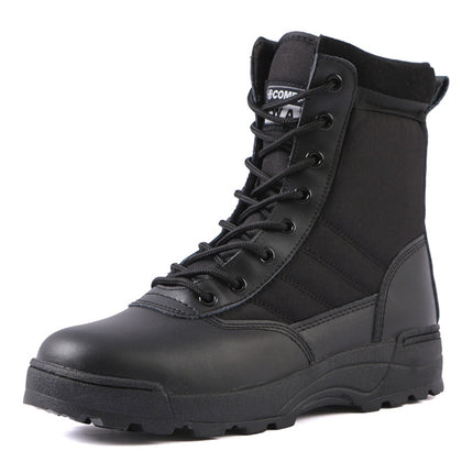 Autumn and Winter Padded Thickened Non-slip High-top Sports Boots, Size: 38(Black Padded)-garmade.com