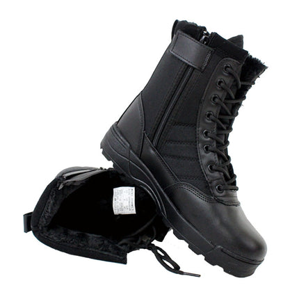 Autumn and Winter Padded Thickened Non-slip High-top Sports Boots, Size: 38(Khaki Padded)-garmade.com