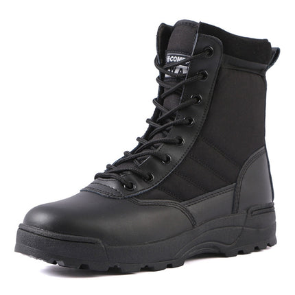 Autumn and Winter Padded Thickened Non-slip High-top Sports Boots, Size: 40(Black Padded)-garmade.com
