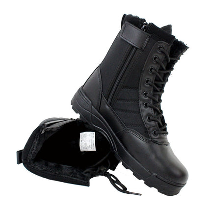 Autumn and Winter Padded Thickened Non-slip High-top Sports Boots, Size: 41(Khaki Padded)-garmade.com