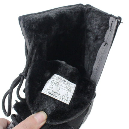 Autumn and Winter Padded Thickened Non-slip High-top Sports Boots, Size: 44(Black Padded)-garmade.com