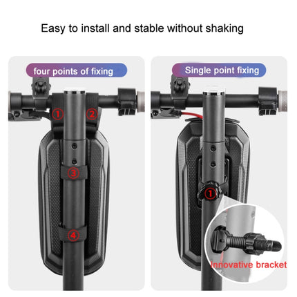 WHEEL UP X7 2L Electric Scooter Hard Shell Hanging Bag,Style: Hook and Loop Fastener-garmade.com