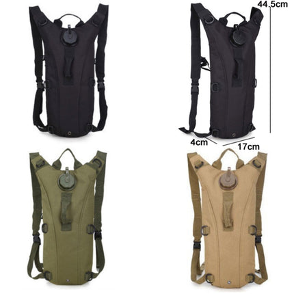 3L Outdoor Cycling Mountaineering Water Bag Duffel Backpack(Black)-garmade.com
