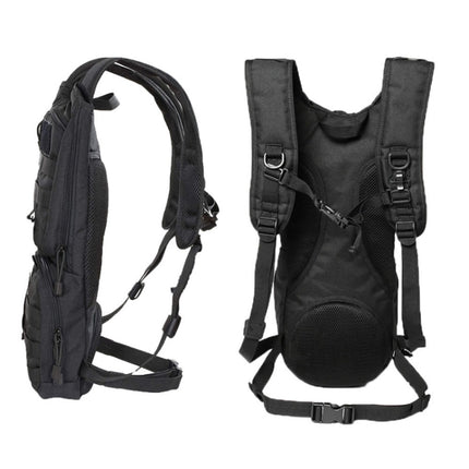 Outdoor Sports Cycling Water Bag Multifunctional Backpack, Color: Large Diameter Water Tank+Black-garmade.com