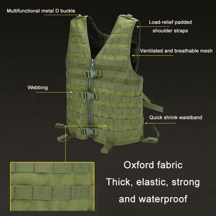 Outdoor Sports Multifunctional Field Protection Vest, Color: Khaki(Free Size)-garmade.com