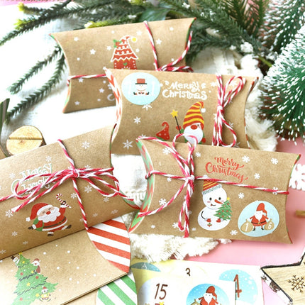 1set 24 PCS/Set Christmas Candy Wrapping Box Cartons(Hemp Rope)-garmade.com