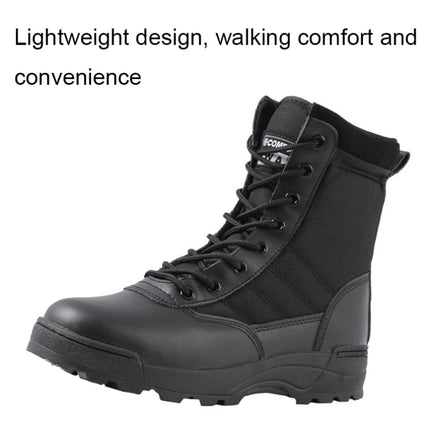 JL-098 Spring and Autumn Outdoor Sports Anti-slip Wear-resistant Training Boots, Color: Black(40)-garmade.com