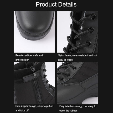 JL-098 Spring and Autumn Outdoor Sports Anti-slip Wear-resistant Training Boots, Color: Black(42)-garmade.com