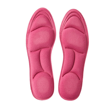1 Pair Cuttable Warmth Padded Thick Insoles Antibacterial Anti-odor Insoles, Size: 35-39(Red)-garmade.com