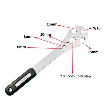 BIKERRSAY Multifunctional Extended Bicycle Pedal Wrench(BT034S)-garmade.com